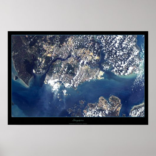 affiche satellite de Singapour (Devant)