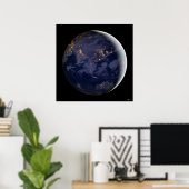 Affiche Satellite Des Villes D'Asie Et D'Australie (Bureau à domicile)