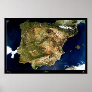 Affiche satellite en Espagne