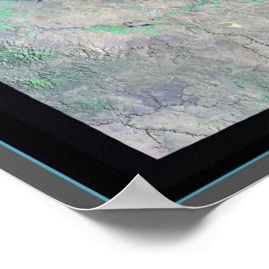 Affiche satellite Idaho (Coin)