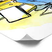 Affiche satirique drôle Papa, apprends-moi à lire (Coin)