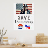 Affiche Save Democracy (Cuisine)