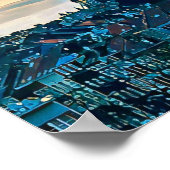 Affiche Schaerbeek Belgique Photo Vintage (Coin)