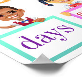 Affiche scolaire de 100 jours (Coin)