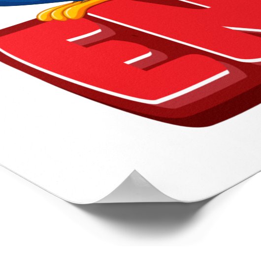 Affiche scolaire - Enseignant anglais (Coin)