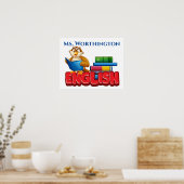 Affiche scolaire - Enseignant anglais (Cuisine)