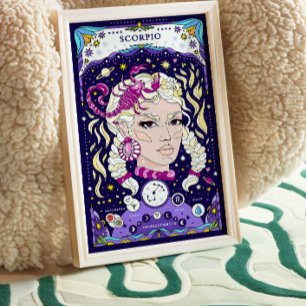 Affiche Scorpio Zodiac - Intense et Eau