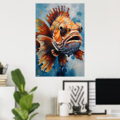 Affiche | Scorpion Fish | Art (Bureau à domicile)