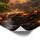 Affiche semi-brillante Mutant veggie (Coin)