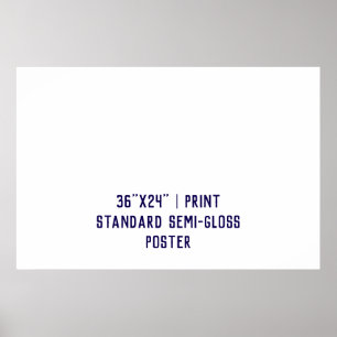 Affiche semi-brillante personnalisée 91x61 cm