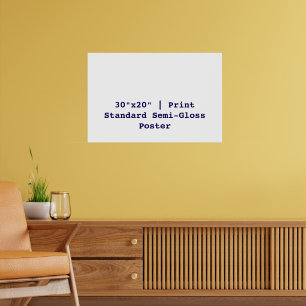 Affiche semi-brillante standard personnalisée 76x5