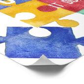 affiche sensibilisation sur l'autisme aquarelle (Coin)