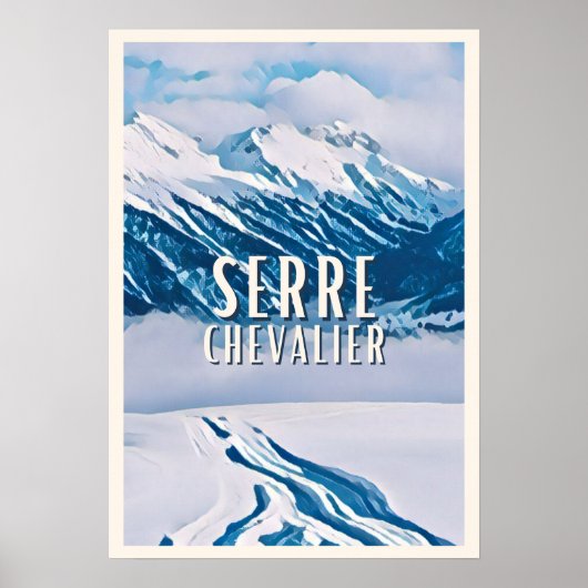 Affiche Serre Chevalier Skiresort Poster (Voorkant)