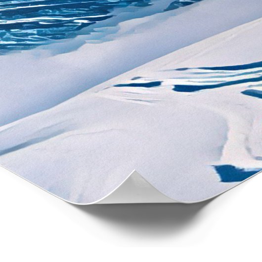 Affiche Serre Chevalier Station de ski (Coin)