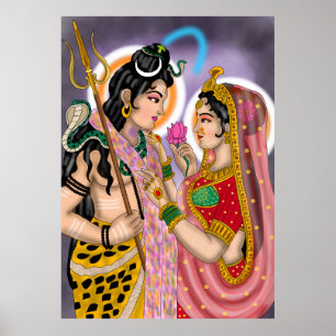 Affiche Shiva Parvati