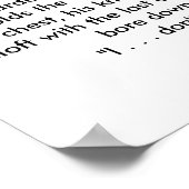 Affiche SHRUG inspirée par le nouvel Atlas (Coin)