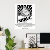 Affiche SHRUG inspirée par le nouvel Atlas (Bureau à domicile)