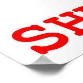 Affiche Shut Up Look Funny (Coin)