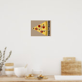 Affiche Signe Drôle de Pyramide Alimentaire de Piz (Cuisine)