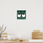 Affiche Signe Drôle de Rouler les Yeux (Cuisine)