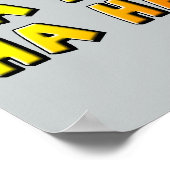 Affiche Signe Ha Ha Ha Pas Drôle (Coin)