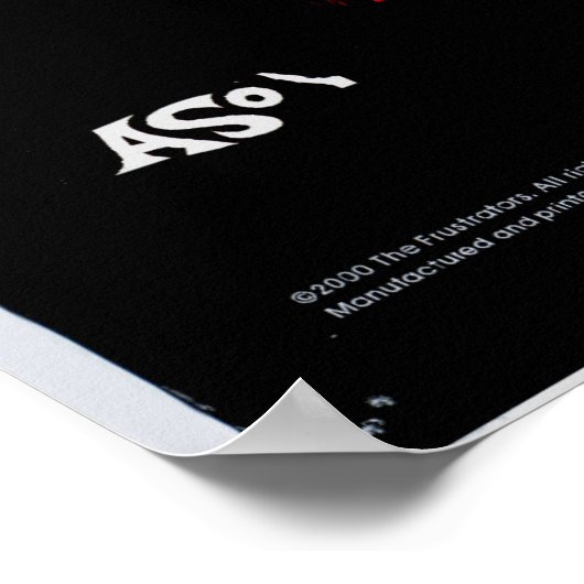 Affiche signée par des Frustrateurs (Coin)