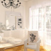 Affiche simple scandinave à branche noire