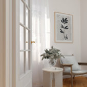 Affiche simple scandinave à branche noire