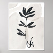 Affiche simple scandinave à branche noire (Devant)