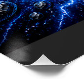 Affiche Skull Vortex Fire vs Ice – Optique Hypnoti (Coin)