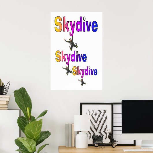 Affiche Skydive (Bureau à domicile)