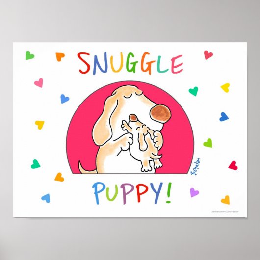 Affiche SNUGLE PUPPY ! de Sandra Boynton (Devant)