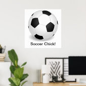 Affiche "Soccer Chick" (Bureau à domicile)