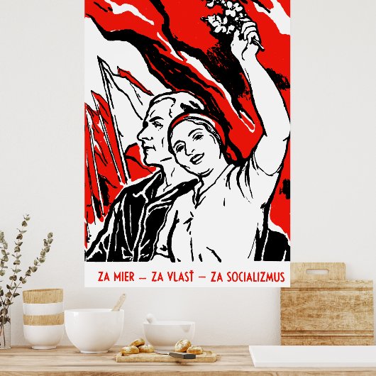 Affiche socialiste de 1935 (Cuisine)