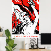 Affiche socialiste de 1935 (Bureau à domicile)