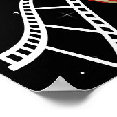 Affiche soirée cinéma, soirée cinéma fête d'annive (Coin)