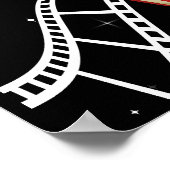 Affiche soirée cinéma, soirée cinéma fête d'annive (Coin)