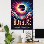 Affiche Solaire Eclipse (Bureau à domicile)