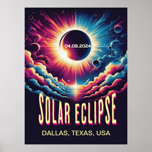 Affiche Solaire Eclipse (Devant)