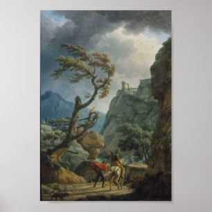 Affiche Soldats dans une gorge de montagne (1789)