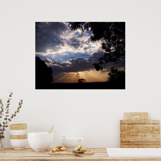 Affiche SOLEIL DU SOIR (Cuisine)