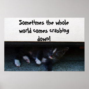 AFFICHE SOMETIMES THE WORLD CRASHES ON YOU