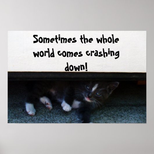 AFFICHE SOMETIMES THE WORLD CRASHES ON YOU (Devant)