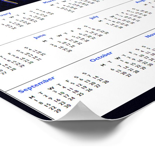 Affiche souvenir du calendrier 2025 de Muhammad pb (Coin)