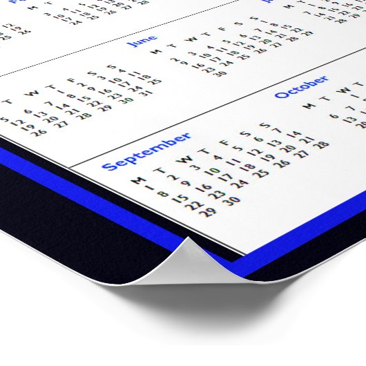 Affiche souvenir du calendrier Allah SWT 2025 (Coin)