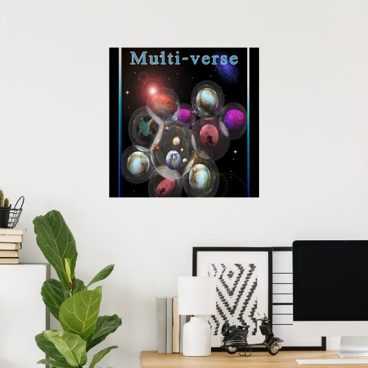 Affiche spatiale (Bureau à domicile)