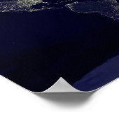 Affiche spatiale Earth Night Lights (Coin)