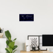 Affiche spatiale Earth Night Lights (Bureau à domicile)