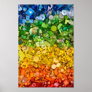 Affiche : Spectre de couleurs des pièces de jeu de