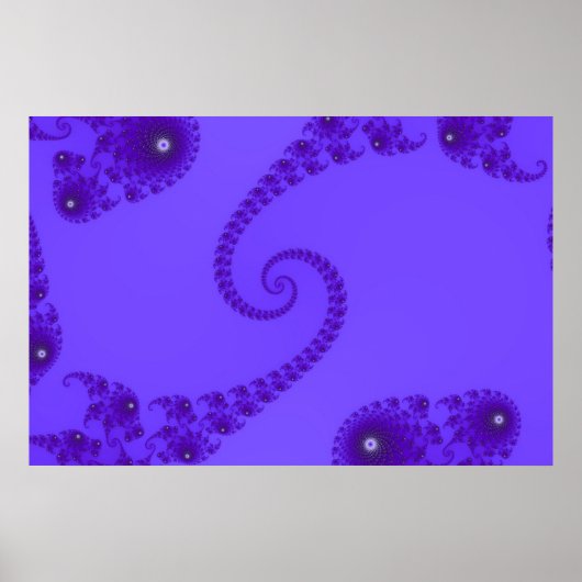 Affiche spirale double bleu violet (Devant)